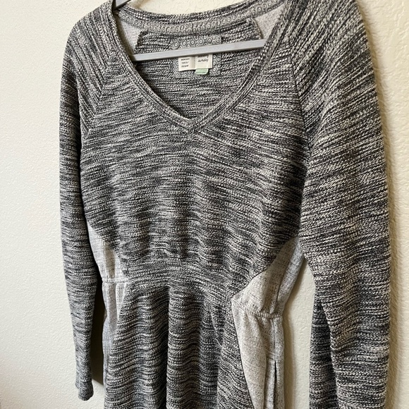 ANTHROPOLOGIE | SATURDAY/SUNDAY | Grey Sweater Knit Color-block Dress | Size S - Picture 4 of 10